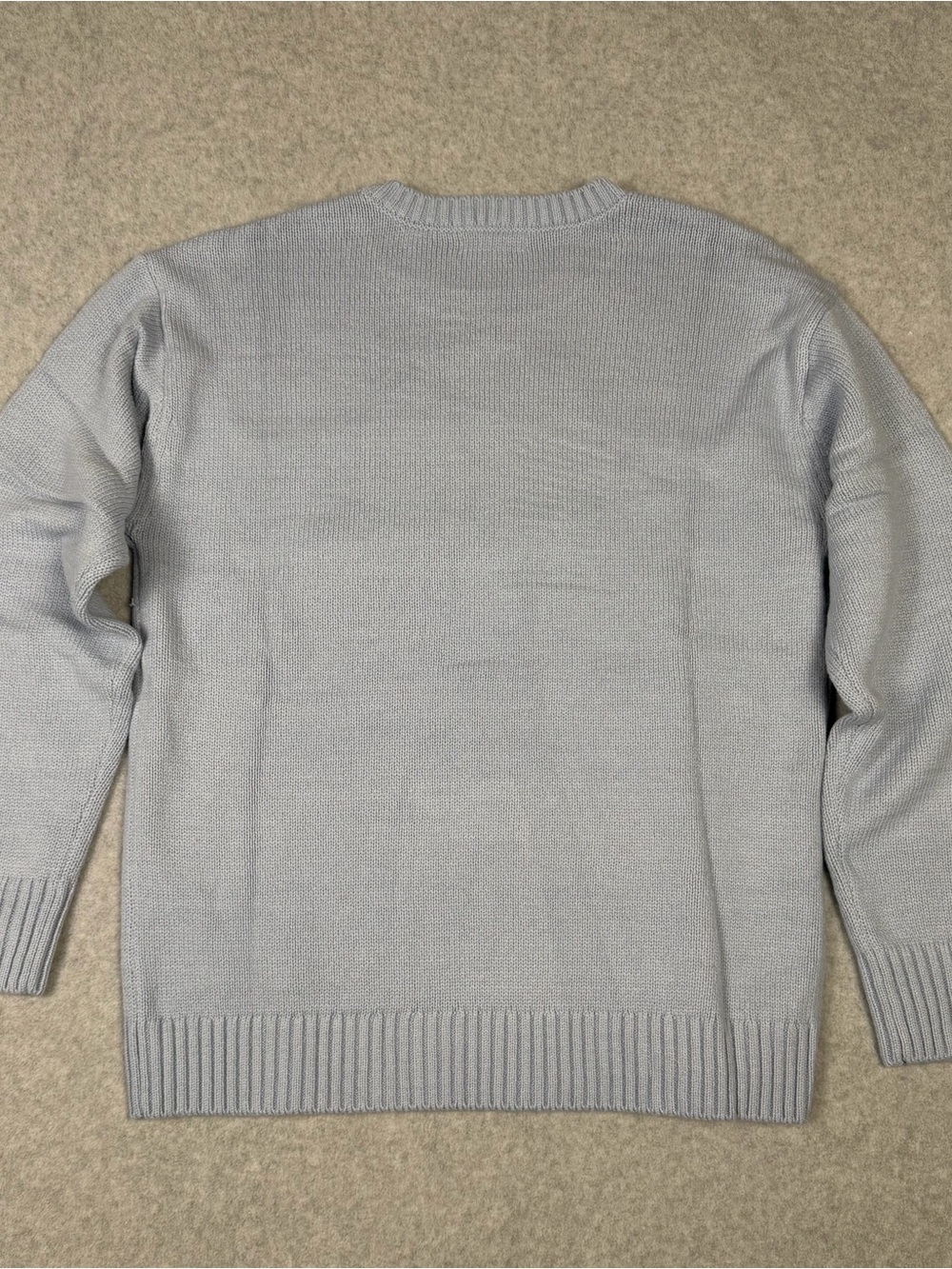 Mighty Fine Light Blue Crewneck Sweater with Red Lobster Graphic - Picture 2 of 8